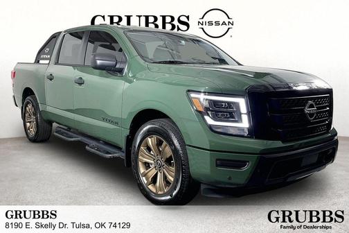 Tactical Green Metallic 2024 Nissan Titan SV