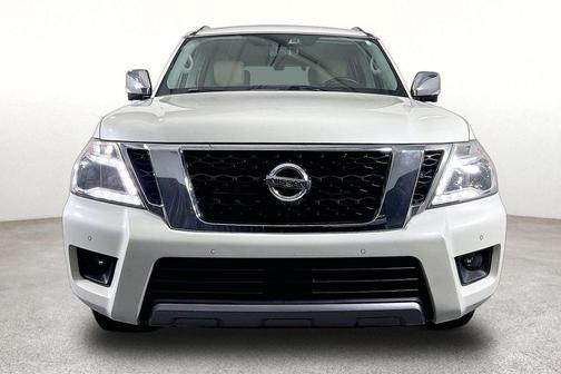 White 2019 Nissan Armada Platinum