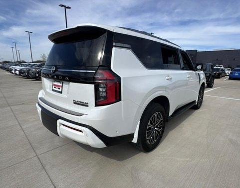 Aspen White 2025 Nissan Armada Platinum