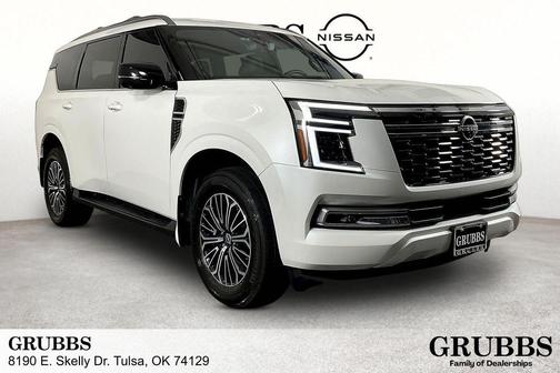 Aspen White 2025 Nissan Armada Platinum