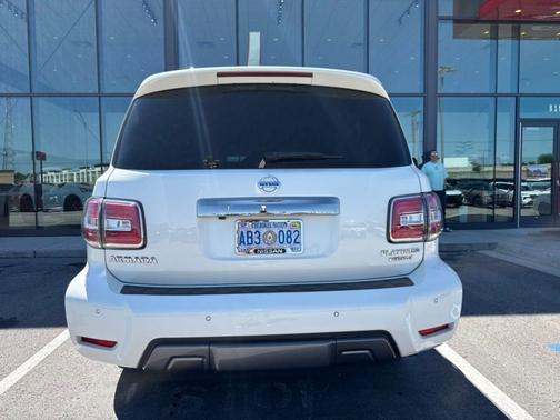 White 2019 Nissan Armada Platinum