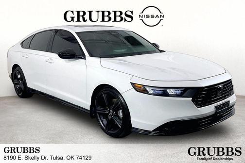 White 2023 Honda Accord Hybrid Sport-L