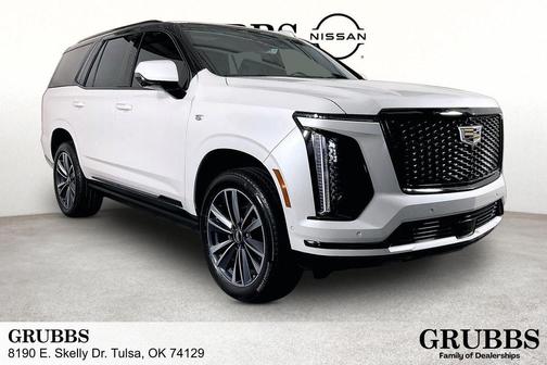 Crystal White Tri-Coat 2025 Cadillac Escalade Sport