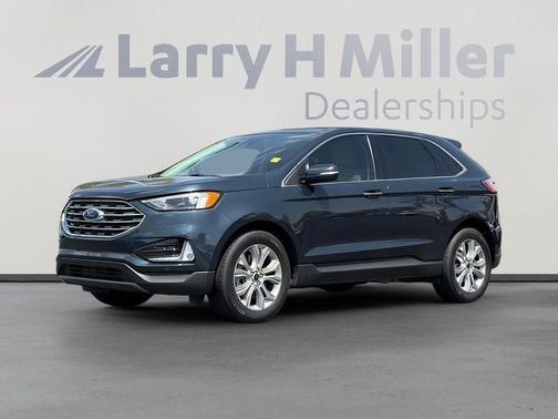 Blue Metallic 2024 Ford Edge Titanium
