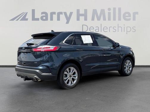 Blue Metallic 2024 Ford Edge Titanium