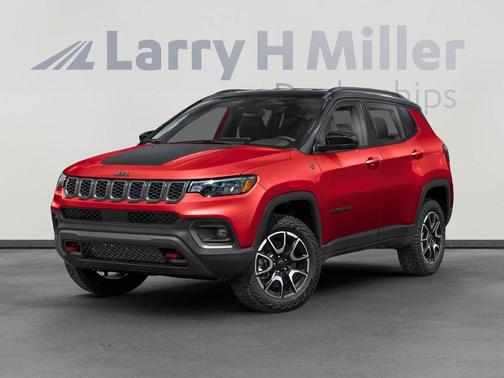 Red 2026 Jeep Compass Trailhawk