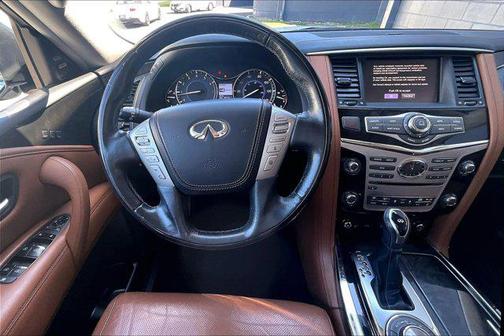 Moonstone White 2019 INFINITI QX80 Luxe
