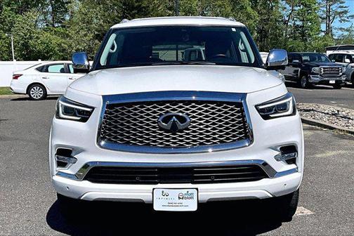 Moonstone White 2019 INFINITI QX80 Luxe