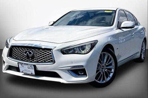 Majestic White 2019 INFINITI Q50 3.0t LUXE