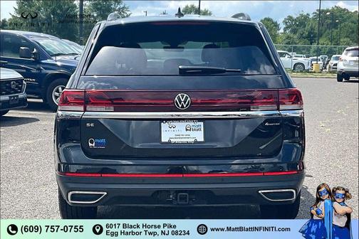 Deep Black Pearl 2026 Volkswagen Atlas 2.0T SE w/Technology 4MOTION