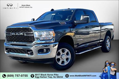 Granite Crystal Metallic Clearcoat 2024 RAM 2500 Big Horn Crew Cab 4x4 6'4' Box