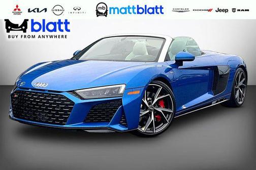 Ara Blue Crystal Effect/Black Roof 2023 Audi R8 V10 performance RWD S tronic