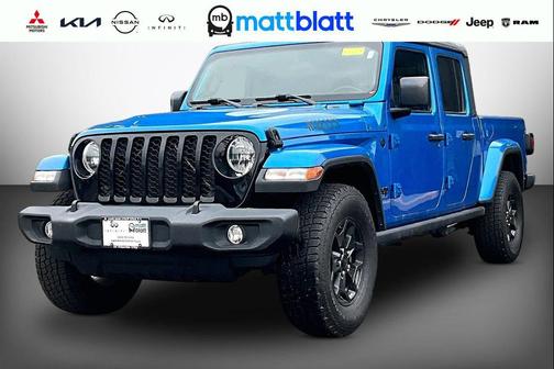 Hydro Blue Pearlcoat 2021 Jeep Gladiator Willys 4x4