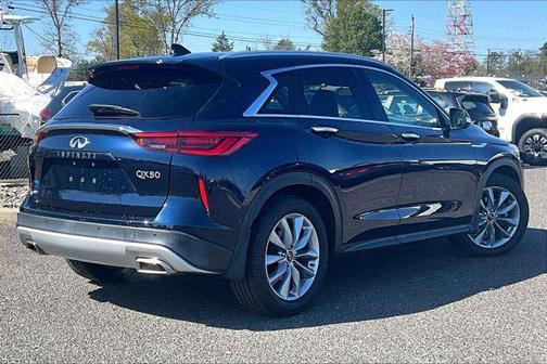 Hermosa Blue 2021 INFINITI QX50 ESSENTIAL AWD