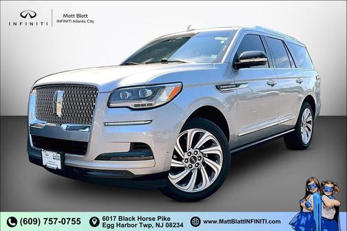 Silver Radiance Metallic Clearcoat 2024 Lincoln Navigator Reserve