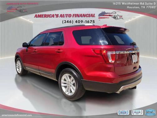 Red 2017 Ford Explorer sport