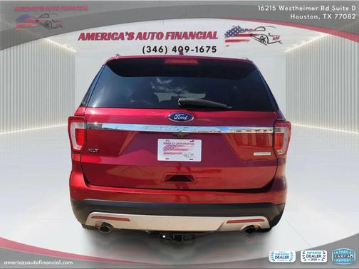Red 2017 Ford Explorer sport