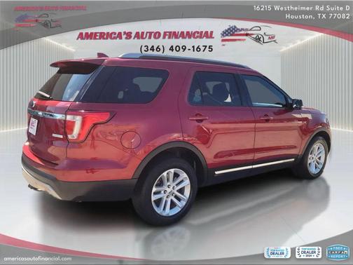 Red 2017 Ford Explorer sport
