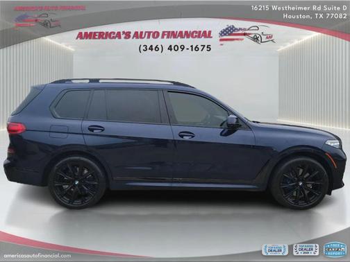 Blue 2020 BMW X7 M50i