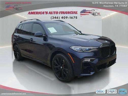 Blue 2020 BMW X7 M50i