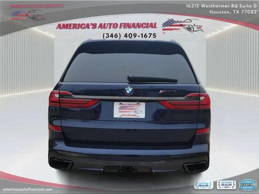 Blue 2020 BMW X7 M50i