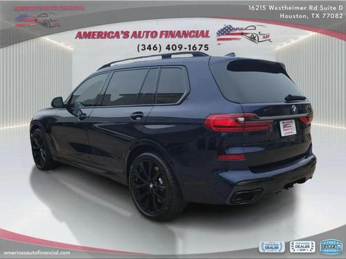 Blue 2020 BMW X7 M50i