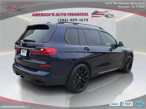 Blue 2020 BMW X7 M50i