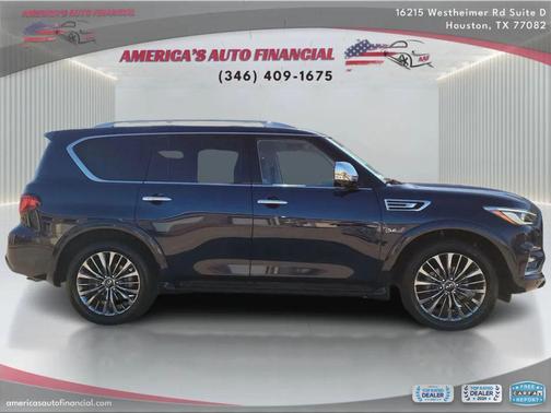 Blue 2019 INFINITI QX80 Luxe