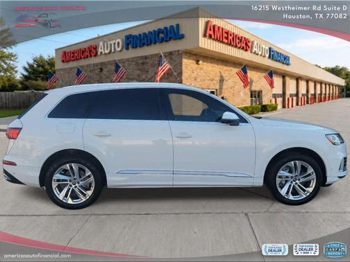 Carrara White 2021 Audi Q7 45 Premium Plus
