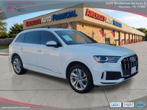 Carrara White 2021 Audi Q7 45 Premium Plus