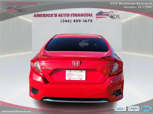 Red 2020 Honda Civic LX