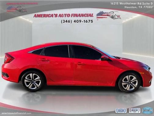 Red 2020 Honda Civic LX