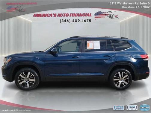 Blue 2022 Volkswagen Atlas 2.0T SE