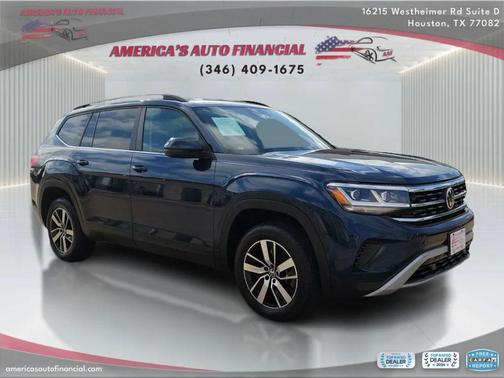 Blue 2022 Volkswagen Atlas 2.0T SE