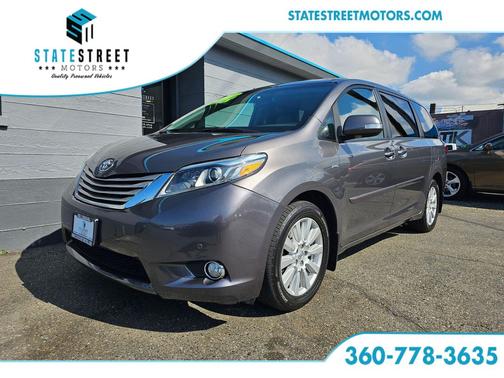 Predawn Gray Mica 2017 Toyota Sienna Limited Premium