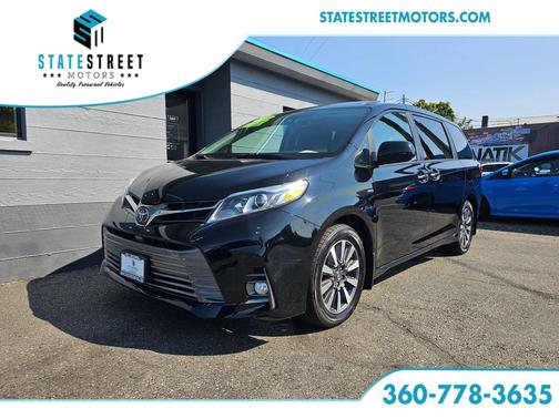 Midnight Black Metallic 2020 Toyota Sienna XLE Premium