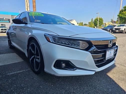 Platinum White Pearl 2021 Honda Accord Sport 1.5T
