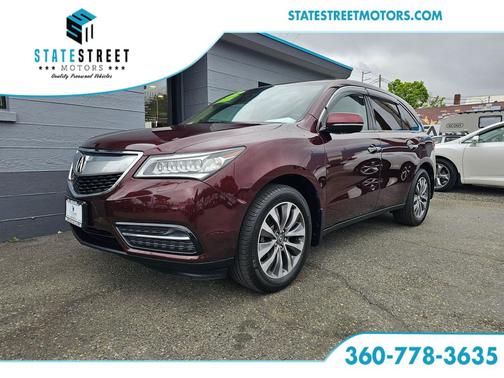Dark Cherry Pearl 2014 Acura MDX 3.5L