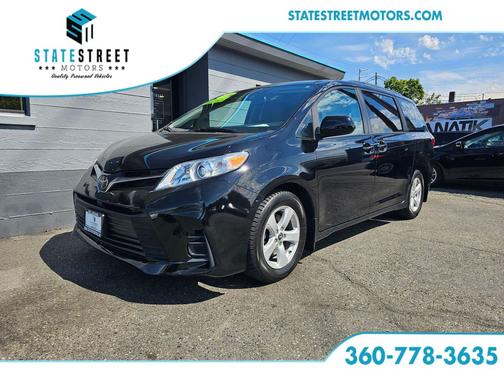 Midnight Black Metallic 2020 Toyota Sienna LE