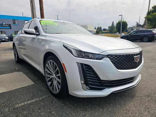 Crystal White Tricoat 2022 Cadillac CT5 Premium Luxury