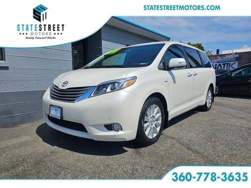 Blizzard Pearl 2017 Toyota Sienna Limited Premium