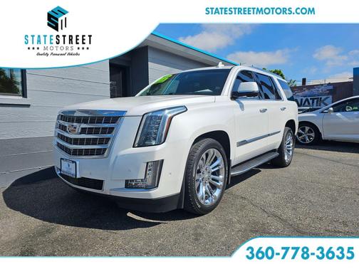 Crystal White Tricoat 2018 Cadillac Escalade Premium Luxury