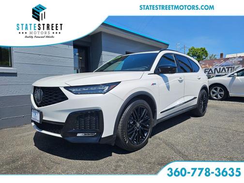 Platinum White Pearl 2025 Acura MDX A-SPEC Advance Package