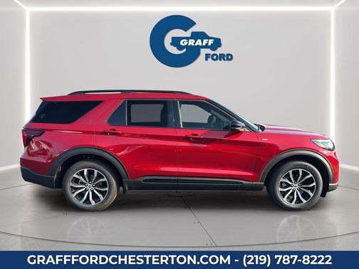 Rapid Red Metallic Tinted Clearcoat 2026 Ford Explorer ST-Line