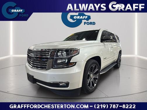 White Diamond Tricoat 2015 Chevrolet Tahoe LTZ