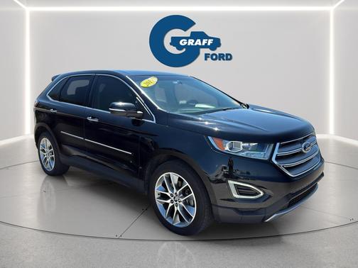 SHADOW BLACK 2017 Ford Edge Titanium