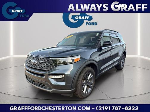 STONE BLUE METALLIC 2022 Ford Explorer XLT