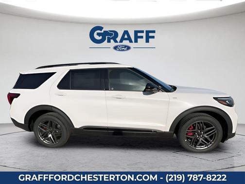 STAR WHITE MET TRI-COAT 2026 Ford Explorer ST-Line