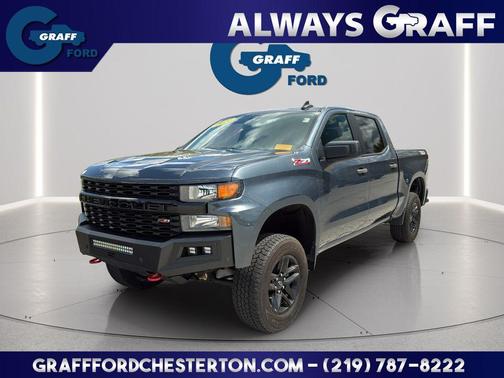 Shadow Gray Metallic 2021 Chevrolet Silverado 1500 Custom Trail Boss