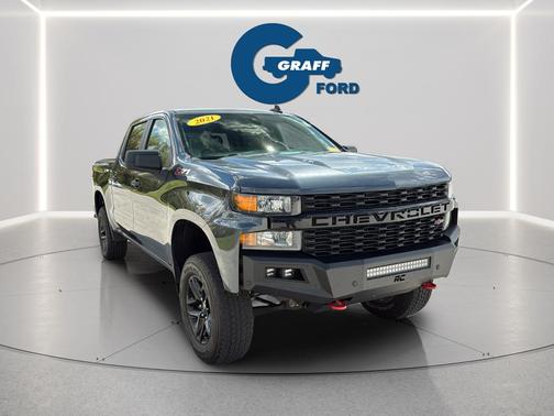 Shadow Gray Metallic 2021 Chevrolet Silverado 1500 Custom Trail Boss